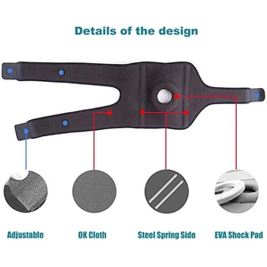 Manufacture OEM High Quality 2020 new style Adjustable neoprene Sport Knee Support