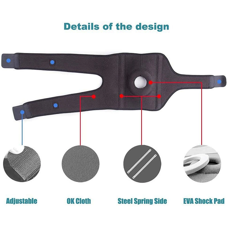 Manufacture OEM High Quality 2020 new style Adjustable neoprene Sport Knee Support