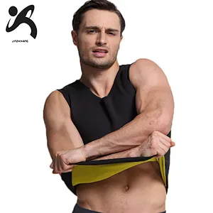 Weight Loss Men Neoprene Sauna Waist Trainer Vest  Sauna Suit Fitness Short sportswear slimming yoga sport