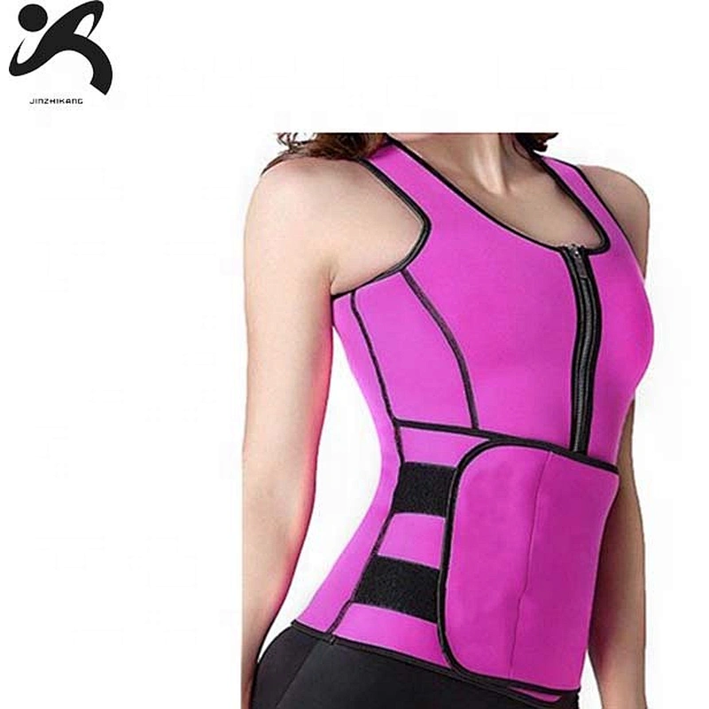 2019 Manufacturer Custom Logo dropshipping Sweat Slimming Belt Neoprene Sauna Waist Trainer Vest for men and women