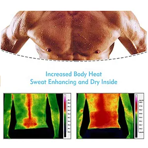 Custom neoprene sauna waist trainer corset men slimming body shaper vest for fitness