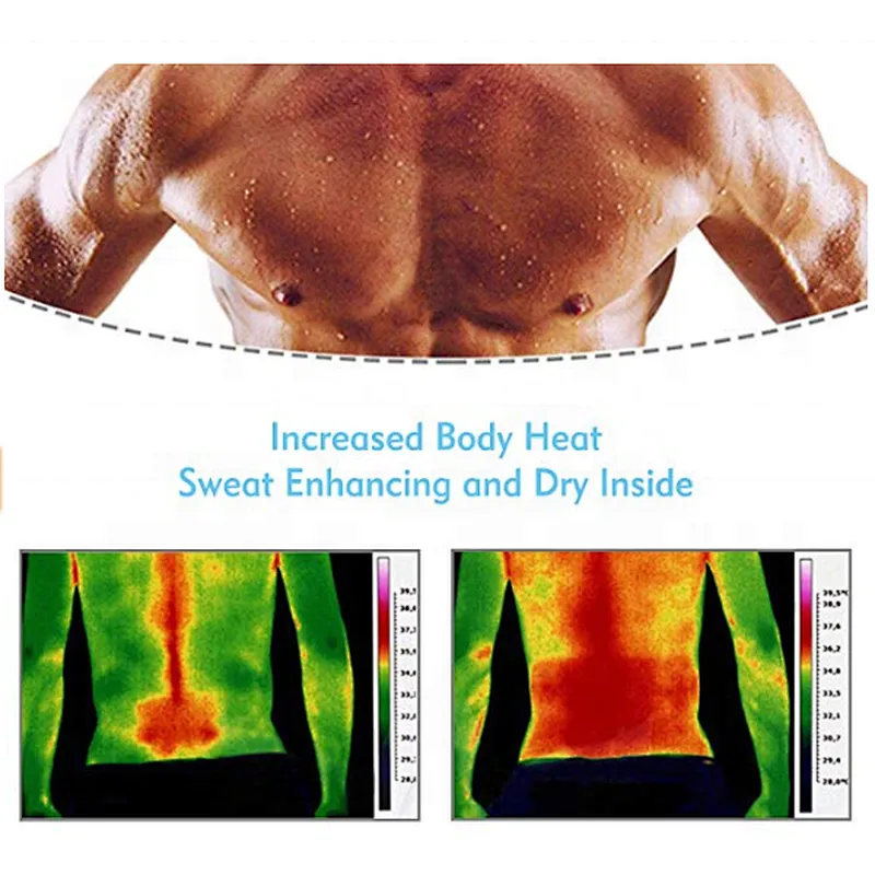 Custom neoprene sauna waist trainer corset men slimming body shaper vest for fitness