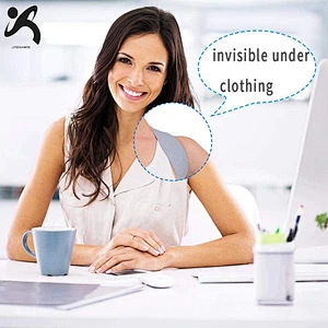 Wholesale custom made adjustable back upper back support shoulder with elastic belt posture corrector