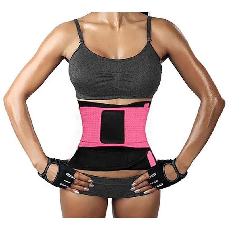 Custom logo neoprene sport waist support belt weight loss waist trainer belt sweat trimmer belt