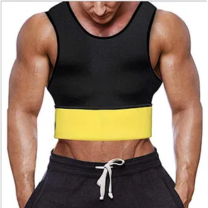 Weight Loss Men Neoprene Sauna Waist Trainer Vest  Sauna Suit Fitness Short sportswear slimming yoga sport