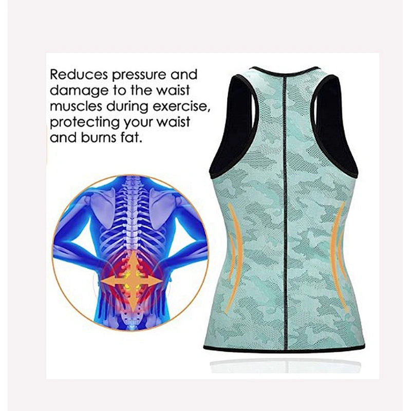 Custom wholesale Women Neoprene waist trainer short Sweat Slimming Vest with belt