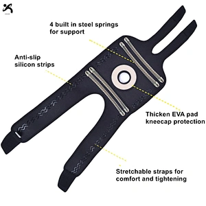 Custom Knee Braces for Pain Relief with Patella Gel Pads Adjustable Straps Fit Man&Women
