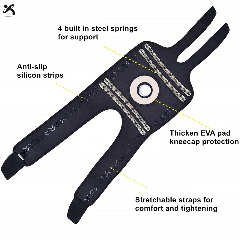 Custom Knee Braces for Pain Relief with Patella Gel Pads Adjustable Straps Fit Man&Women