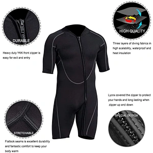 Wholesale Neoprene shorty wetsuit swimming diving suit surfing wetsuit for men