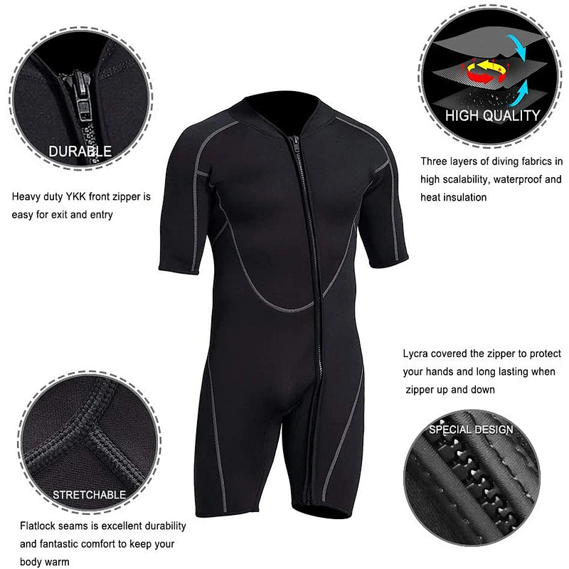 Wholesale Neoprene shorty wetsuit swimming diving suit surfing wetsuit for men