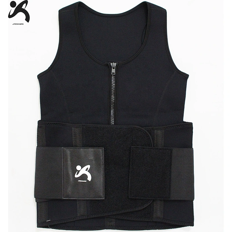 2021 new style neoprene sauna suit tank top vest and slimming belts waist trainer belt for weight loss