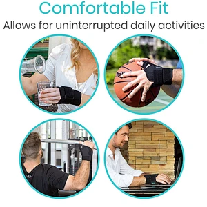 Sports adjustable stabilizing sport neoprene wrist brace wrap thumb splint for pain relief