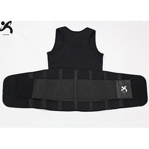 2021 new style neoprene sauna suit tank top vest and slimming belts waist trainer belt for weight loss