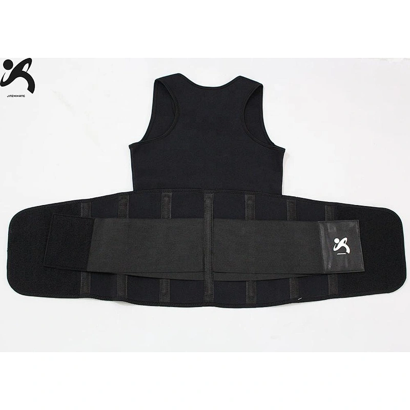 2021 new style neoprene sauna suit tank top vest and slimming belts waist trainer belt for weight loss