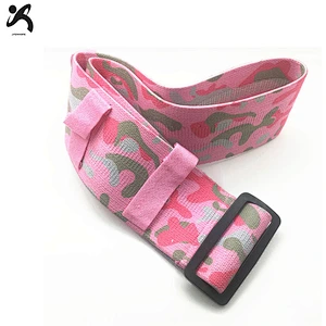 High quality custom logo new fitness exercise gym fabric elastic polyester hip booty circle resistance band