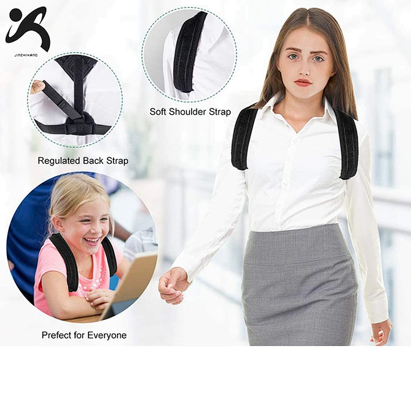 2020 Wholesale adjustable upper back support correction belt back brace posture corrector