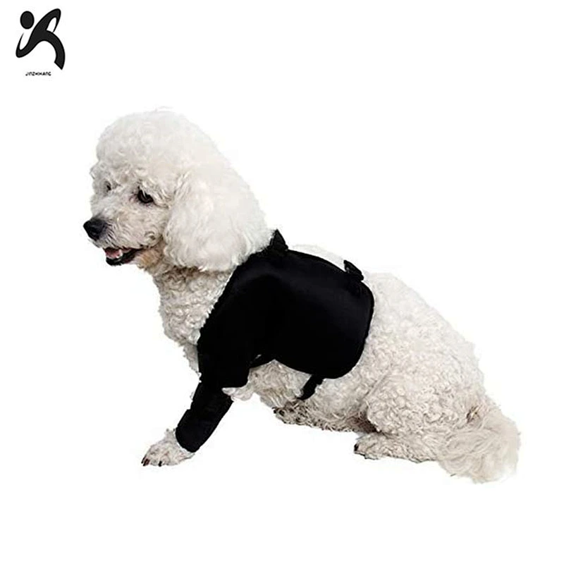 Factory adjustable reflective pet knee brace support and back comfortable neoprene dog knee support