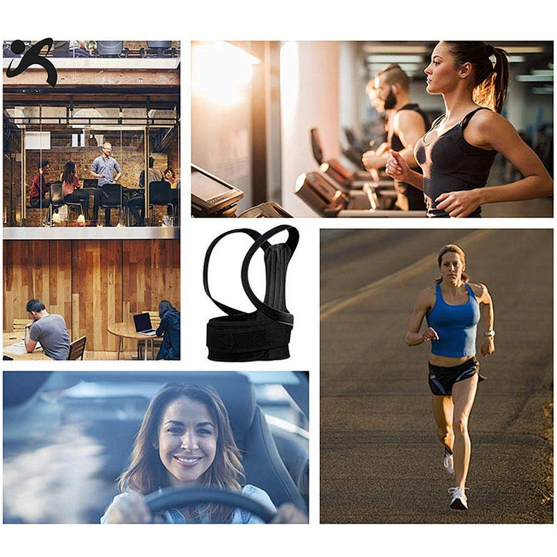 flexible bear female pro figure eight back brace support belt flex posture corrector