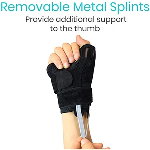Sports adjustable stabilizing sport neoprene wrist brace wrap thumb splint for pain relief