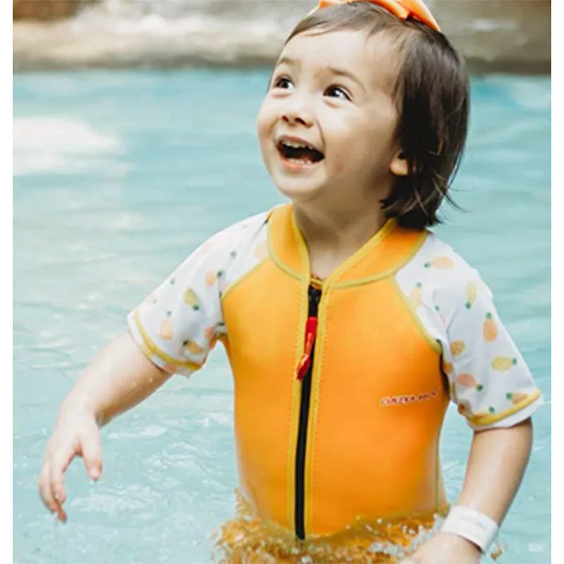 Wholesale short Sleeve Children 2mm Neoprene kids Swimming wetsuit baby Warm Wetsuit