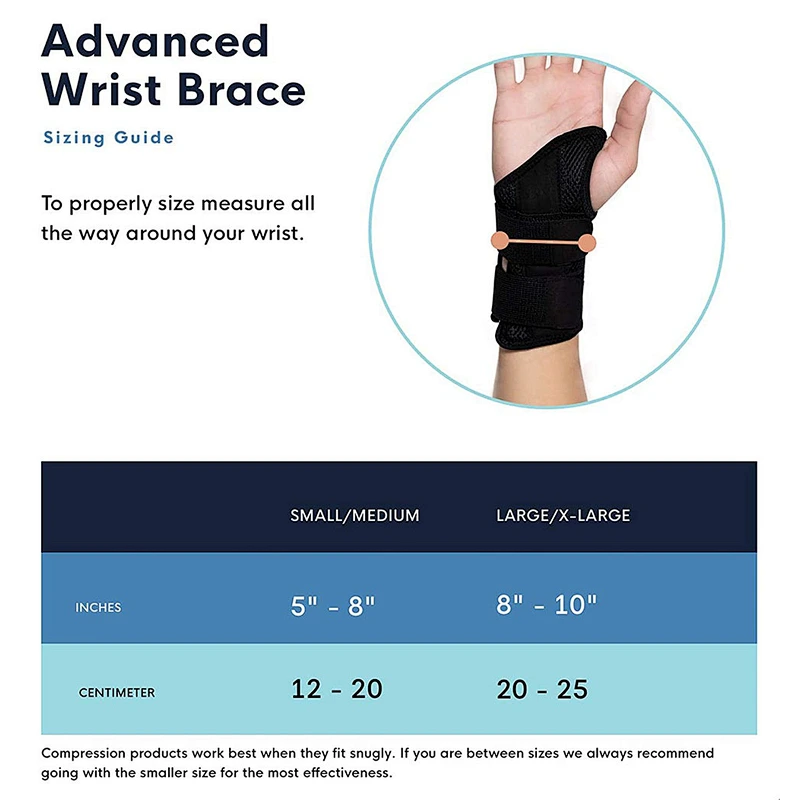 Medical Orthopedic Carpal Tunnel Wrist brace Support Neoprene Breathable stabilizing hand Wrist Wrap