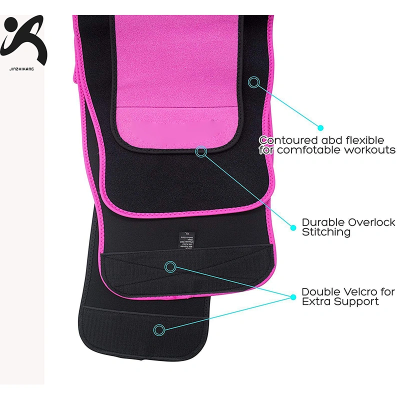 Hot 2021 selling amazon custom waist trainer double neoprene waist trimmer belt for fat burning
