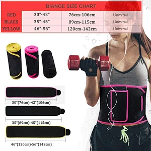 Adjustable Neoprene Lower Back Brace Lumbar Waist Support trainer promotes sweat and weight loss