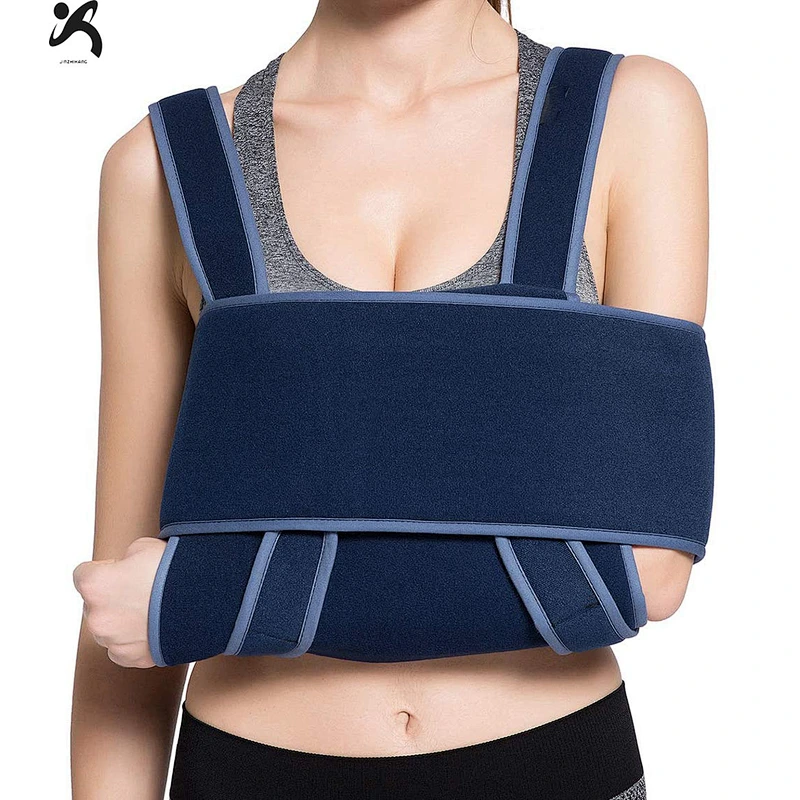 Adjustable neoprene arm support cradle arm sling orthopedic arm brace with shoulder strip