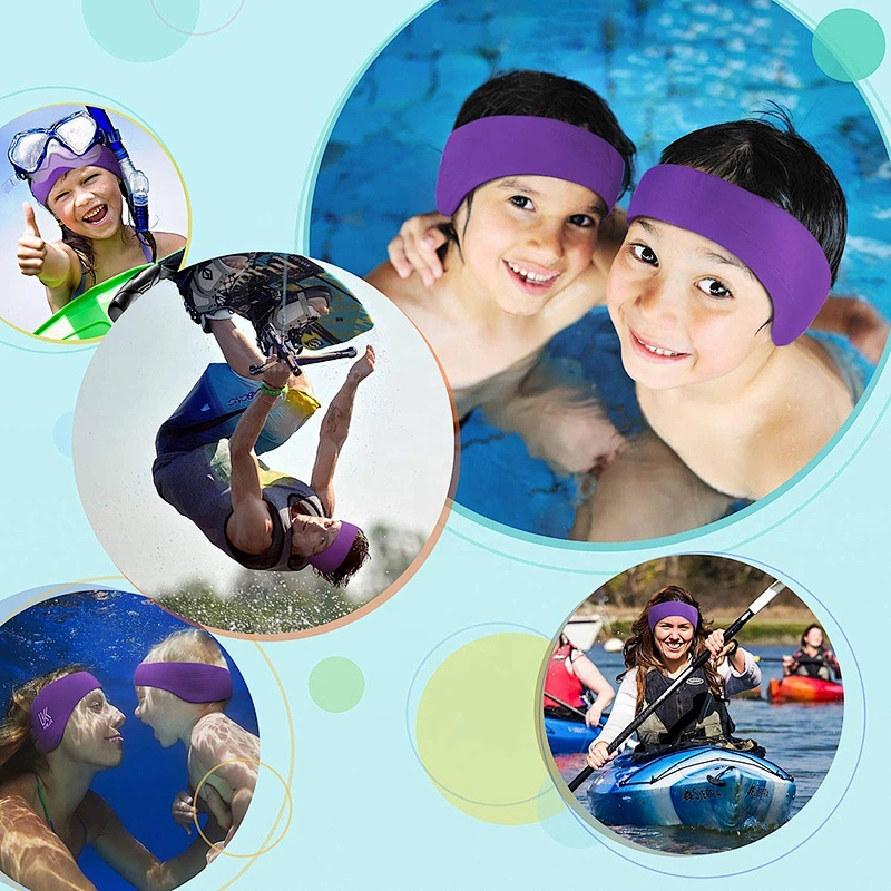 Custom Logo Diving Swimming Adjustable Headband Neoprene Ear Band for Kids Adults