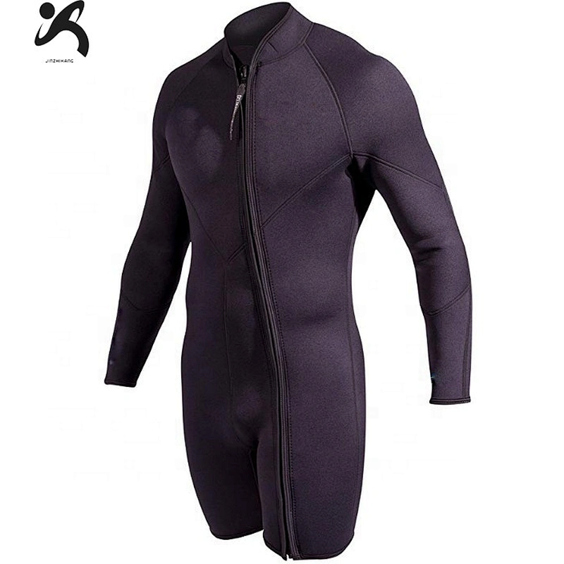 Wholesale short pant front zipper 3mm neoprene wetsuit men wetsuit for spearfishing