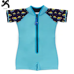 Factory Custom logo Neoprene Swimwear thermal Swimming suit warm wetsuit for baby girls boys