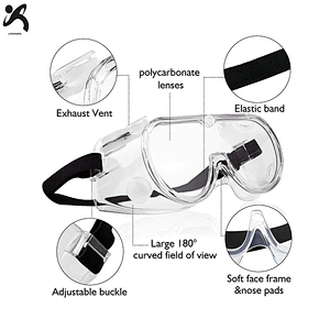 Industrial cheap virus transparent glass safety saliva visor protective Safety Glasses