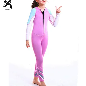High quality surfing swimming water sport full suit neoprene girls and boys wetsuit with front zipper