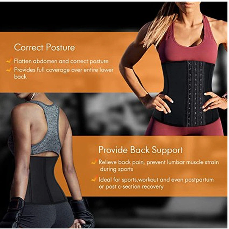Factory customized neoprene sweat waist trainer slimming belt for weight loss