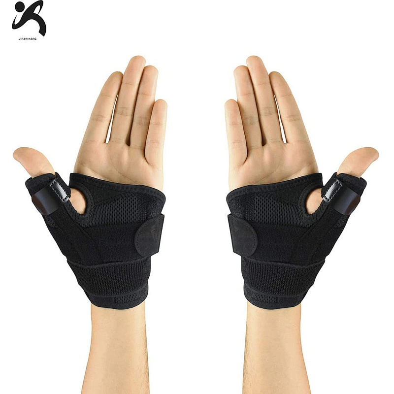 Sports adjustable stabilizing sport neoprene wrist brace wrap thumb splint for pain relief