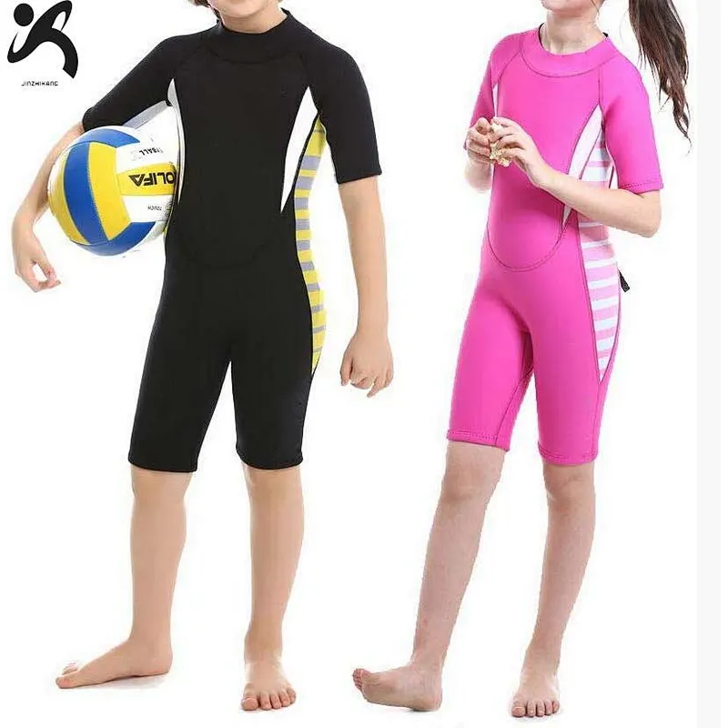 Professional custom CR neoprene wetsuit surfing suits diving swimming suit for kids