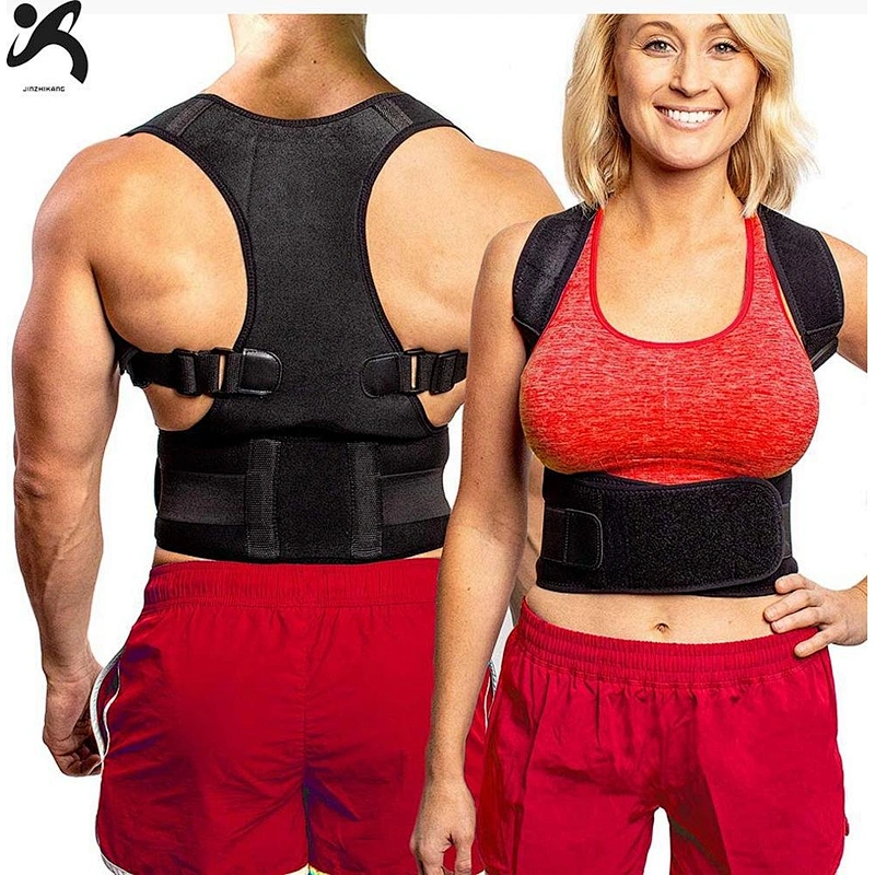 2019 hot sale Comfortable Neoprene Material Shoulder Back Support upper adjustable back posture corrector
