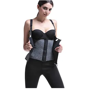 Wholesale Women 12 Steel Boned body shaper waist neoprene Waist Trainer Corset