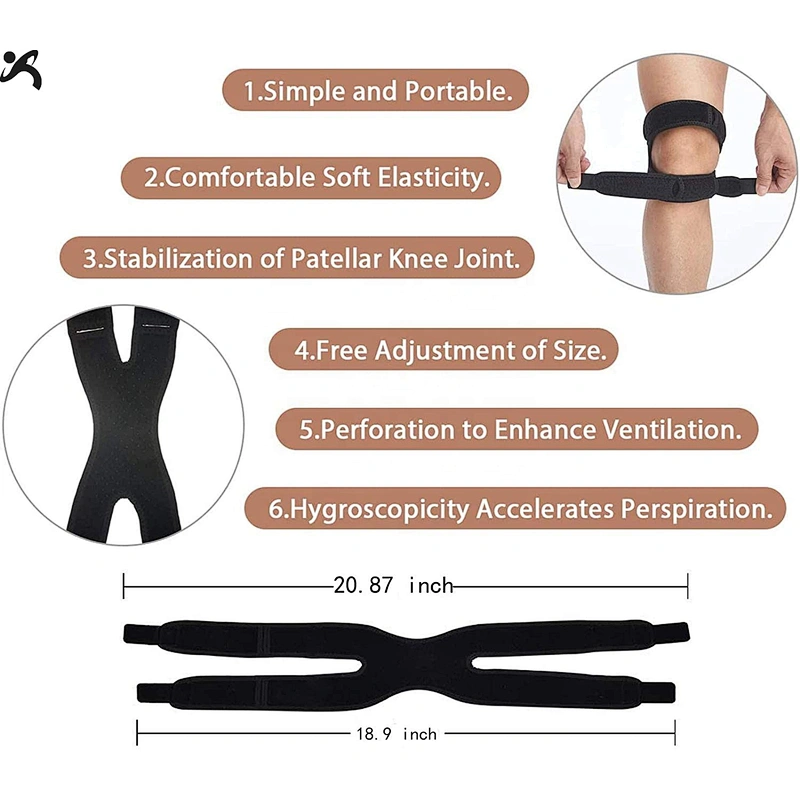 Neoprene Knee Brace With Holes Open Knee Support Patella Belt Thick Compression Knee Pad