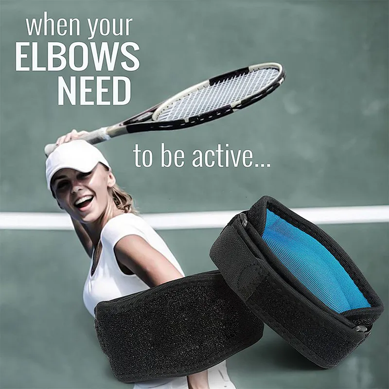 Custom logo wholesale adjustable bandage tennis elbow pads elbow brace support strap for sport protection