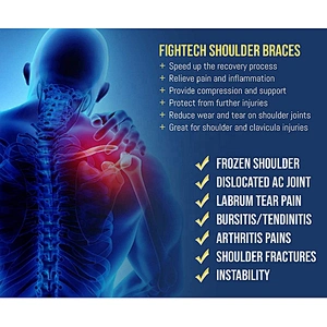 Adjustable High Compression Tourmaline neoprene shoulder support for men and women