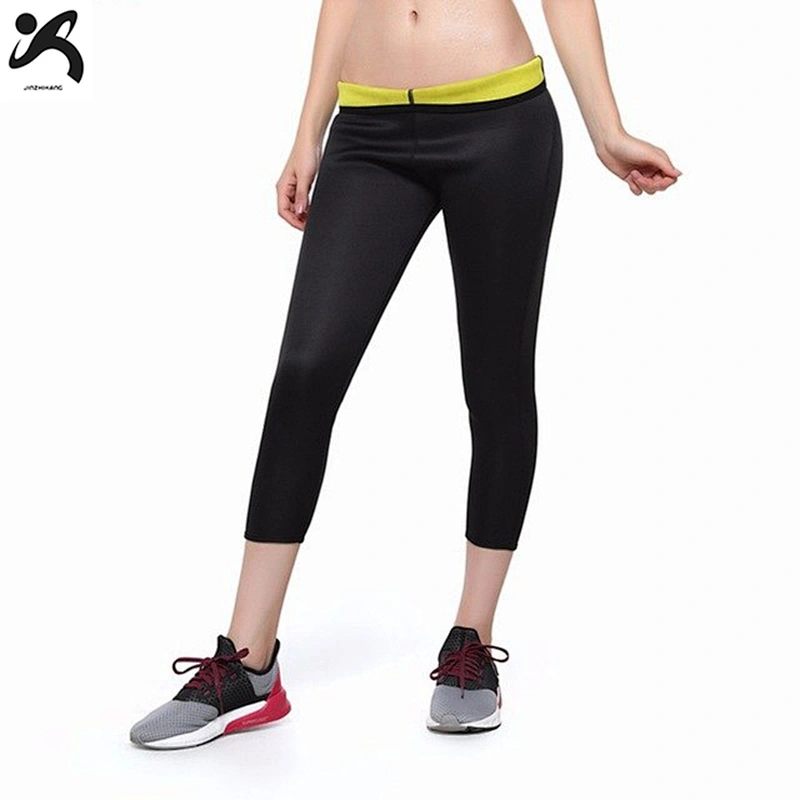 2020 RTS Women Sauna Suit Weight Loss Slimming Neoprene Pants With Side Pocket Hot Thermo Fat Burning Sweat Leggings Body Shaper