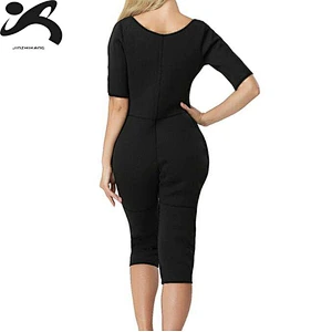 2019 RTS Top Sale OEM Woman Workout Neoprene Sauna Sweat Slimming Body Suit For Weight Loss
