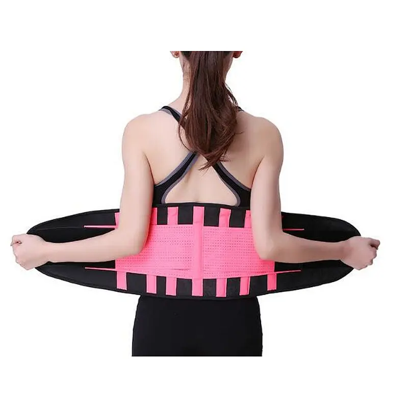high quality heating waist zipper girdle shapewear support trainer corset sauna pants yoga