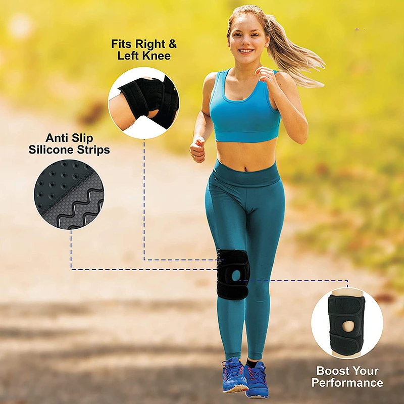 Factory hot selling  Wholesale Compression neoprene knee sleeve adjustable knee support