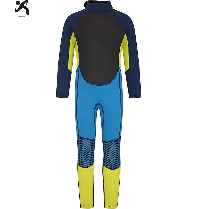 High quality 3mm 5mm neoprene Diving Spearfishing long sleeve wetsuit winter wetsuit surfing suit for kids