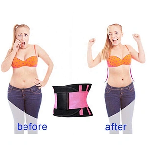 Factory customized neoprene adjustable sweat waist slimming belt waist trainer belt for weight loss