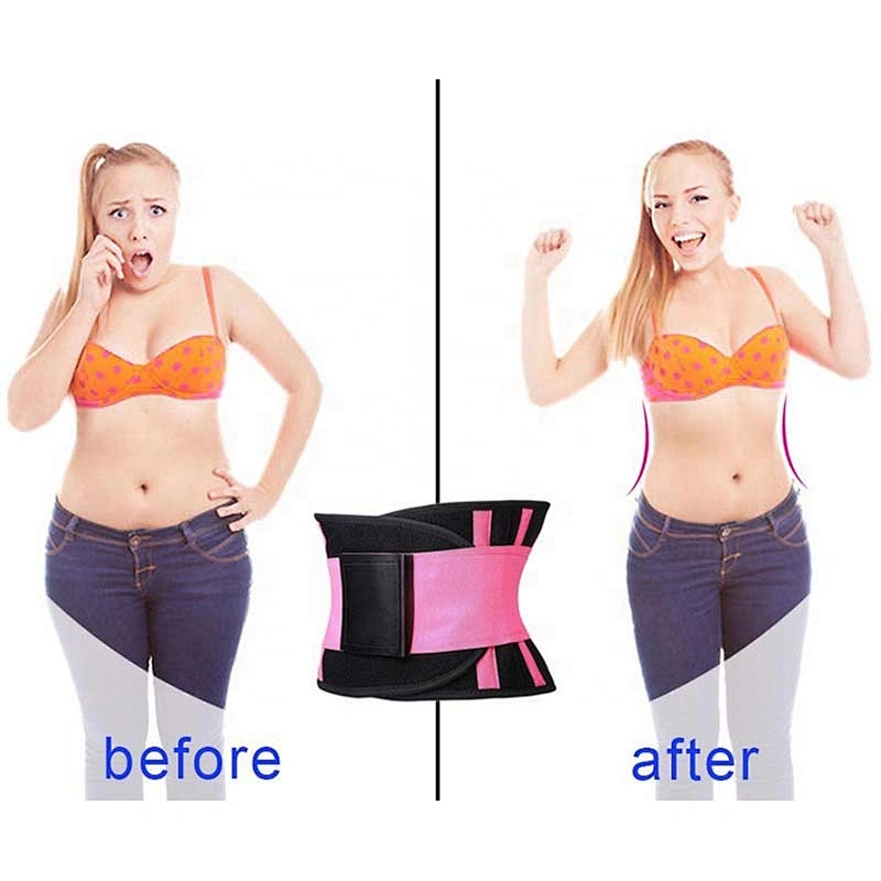 Factory customized neoprene adjustable sweat waist slimming belt waist trainer belt for weight loss