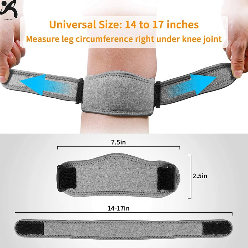 Manufacture OEM neoprene Orthopedic Knee Compression Brace support Stretch adjustable Knee Brace strap