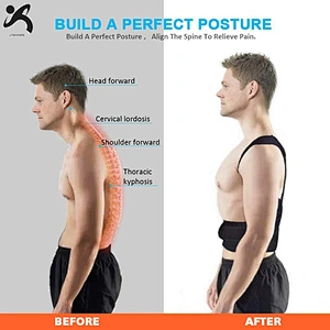 flexible bear female pro figure eight back brace support belt flex posture corrector